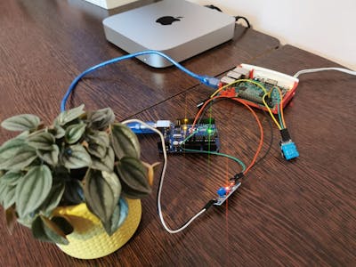 Flower Monitoring using Raspberry Pi & Arduino