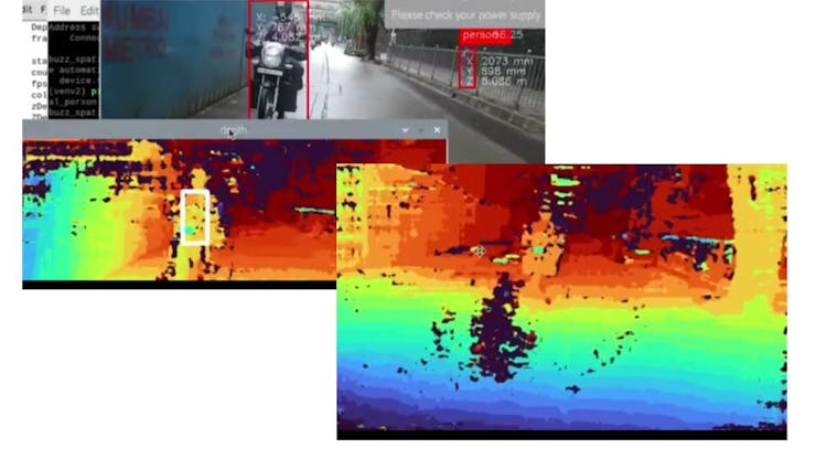 An example of motorcycle detected in Vehicle Detection demo
