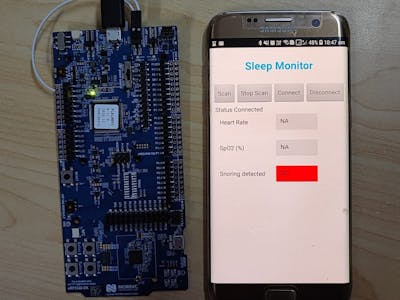Sleep quality analyzer using nrf5340-DK