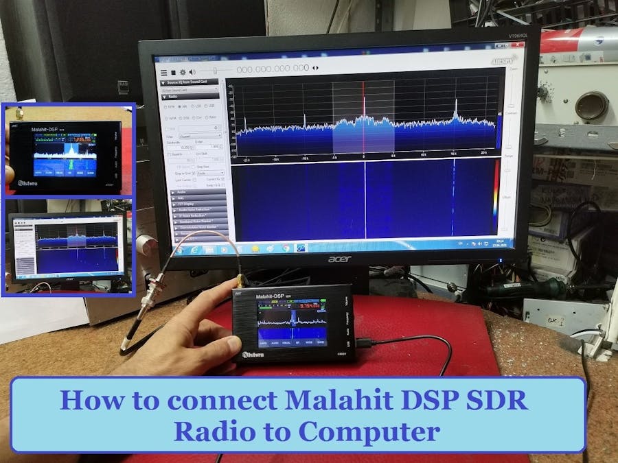 Connecting the Malahit DSP SDR Radio receiver to the PC 