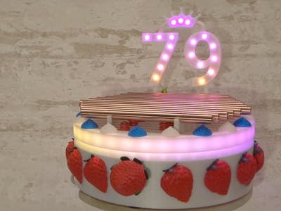 Birthday Cake Automated Xylophone (Glockenspiel)