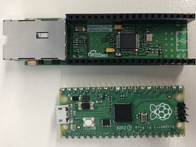 How to add W5500 Ethernet Shield to Raspberry Pi Pico-Python