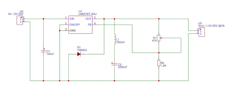 Buck Converter using LM2576T-ADJ Buck Converter using LM2576T-ADJ