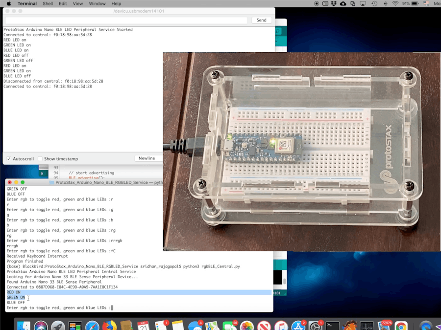 Afdeling konkurrerende Prædike Control Arduino Nano BLE with Bluetooth & Python - Hackster.io