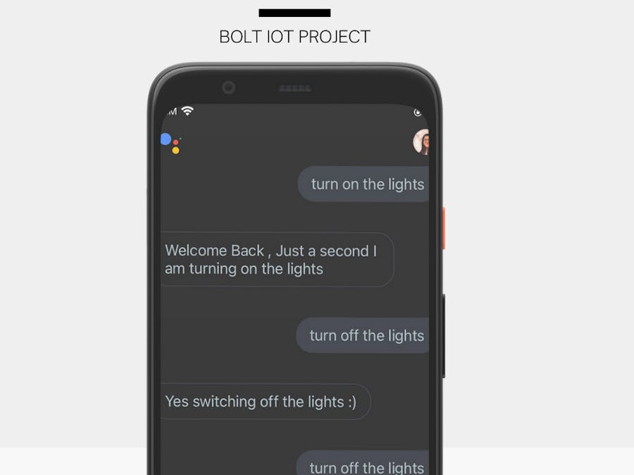 Light Automation Using Google Assistant | Bolt IoT