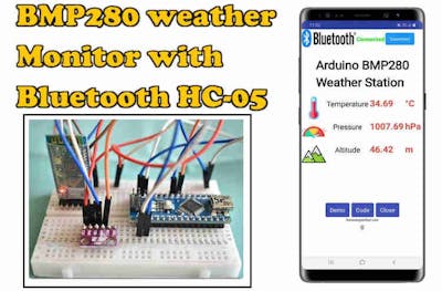 Arduino Nano Based Weather Monitor with Bluetooth HC-05