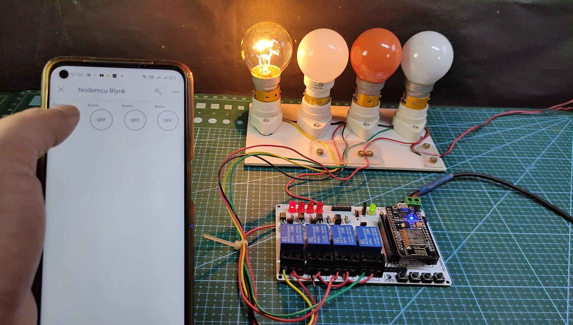 Smart Home Using NodeMCU ESP8266 & Blynk IoT App | Details | Hackaday.io