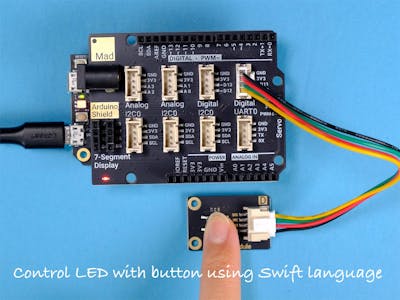 Control an LED With Button Using Swift Language