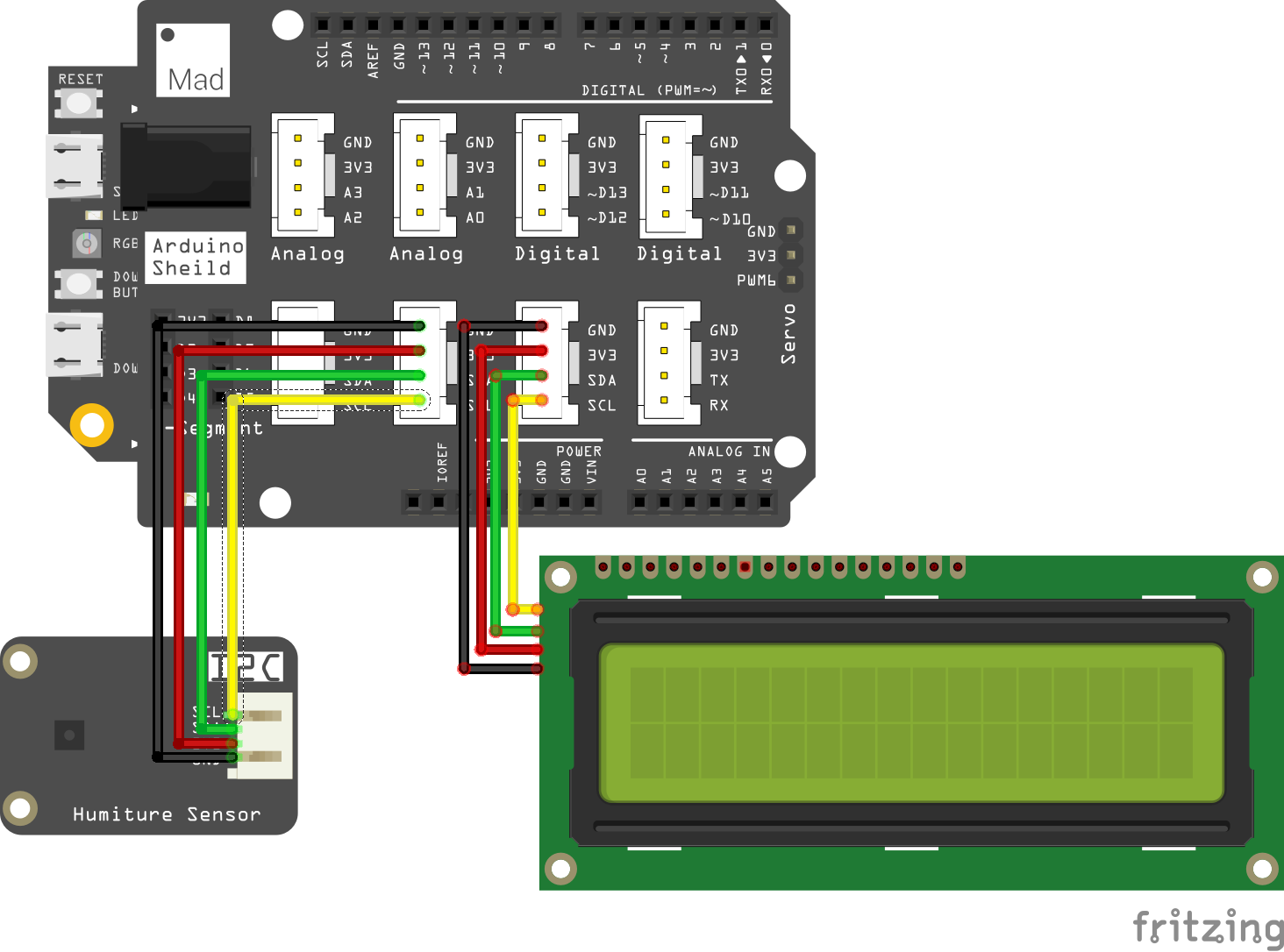 Display the Temperature on LCD Using Swift Language - Hackster.io