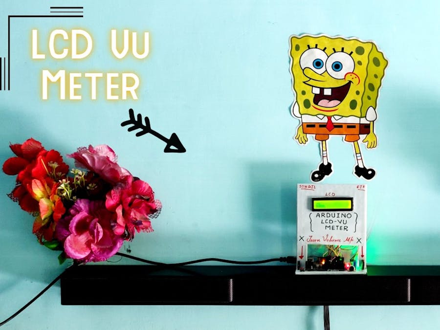 Music Reactive LCD Vu Meter