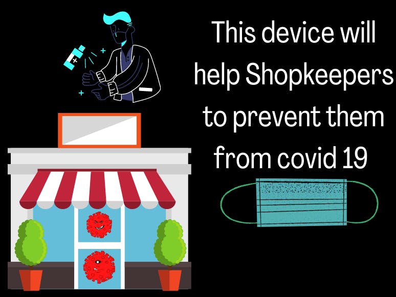 A Device For Shopkeepers To Get Prevent From COVID19