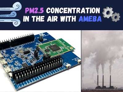 Measure PM2.5 Concentration in the air with Ameba RTL8722DM