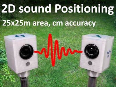 Accurate 2D positioning with sonar beacons