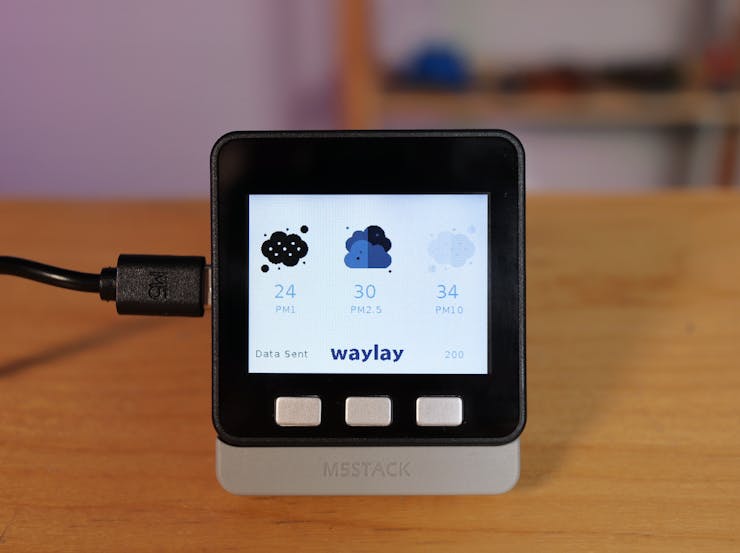 Air quality monitoring using M5Stack and Waylay IO