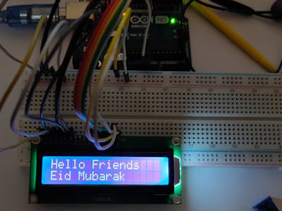 LCD Display without Potentiometer and Resistor