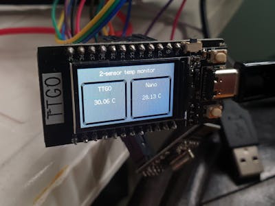 Dual Location Temperature Monitoring System