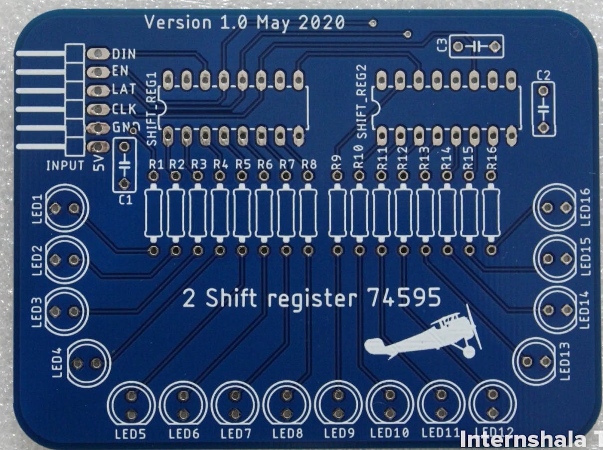Shift Register 74595 LED Controller 