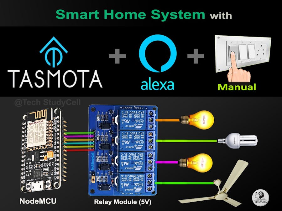 Tasmota NodeMCU Alexa Smart Home System 2021 Without Coding