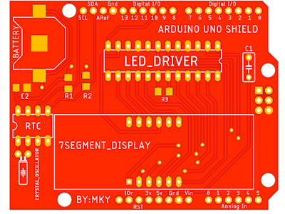 Arduino 4-Bit 7 segment display shield