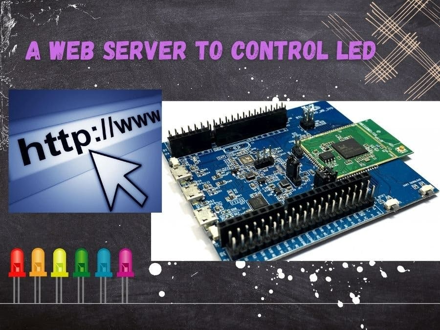 A webserver to control LED