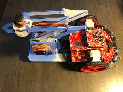 Texas Instruments RSLK With MeArm - WiFi Controlled