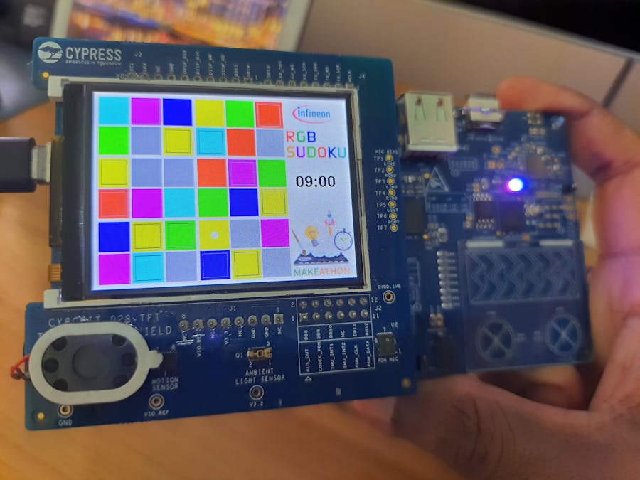 RGB Sudoku Puzzle – Play with PSoC6