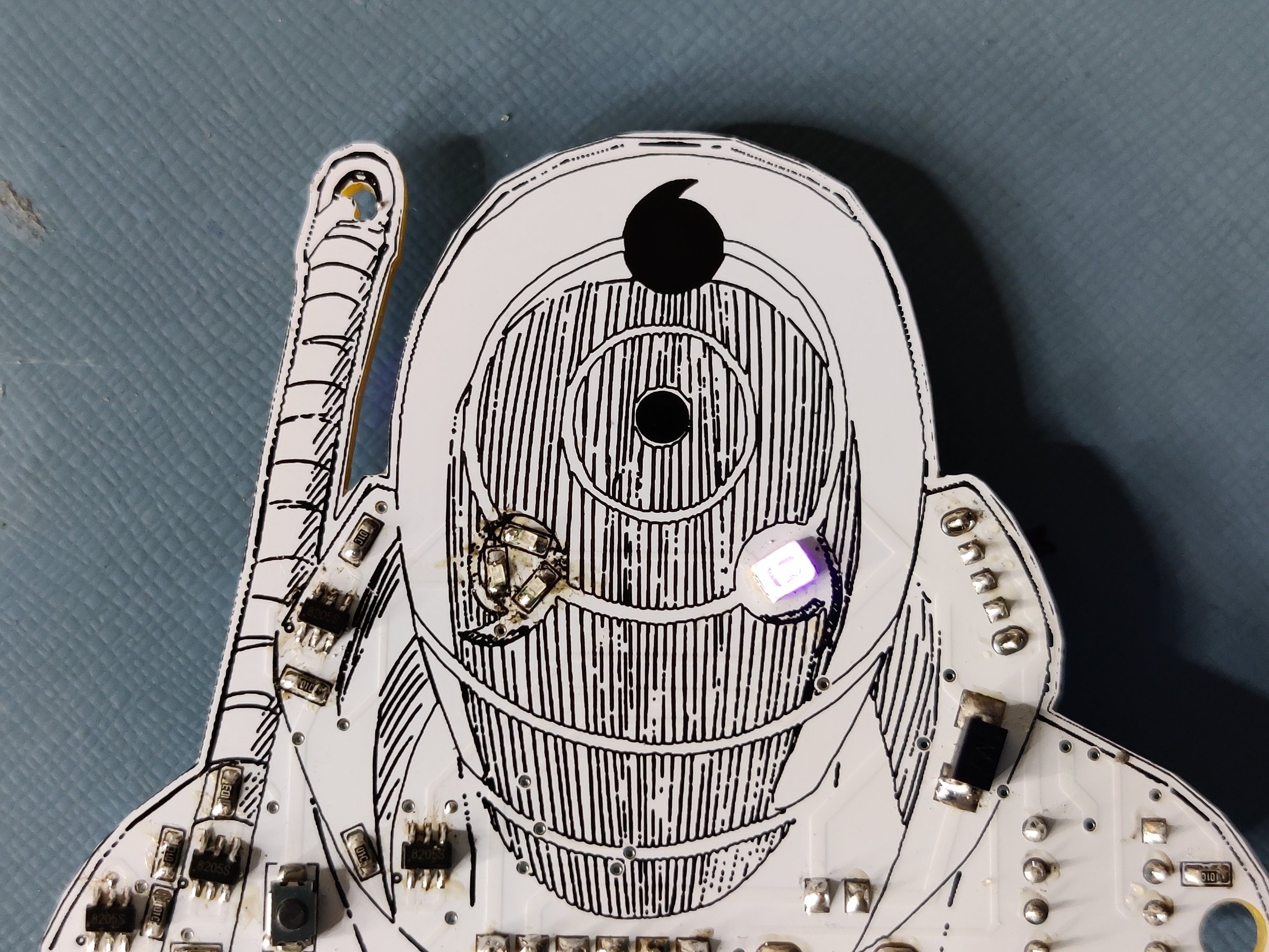 Obito Uchiha PCB Badge - Hackster.io