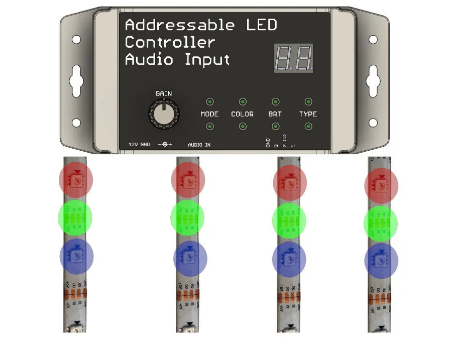 Audio Input LED strip driver - Hackster.io