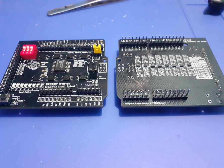 Optically Isolated 8 Digital Input Arduino Shield