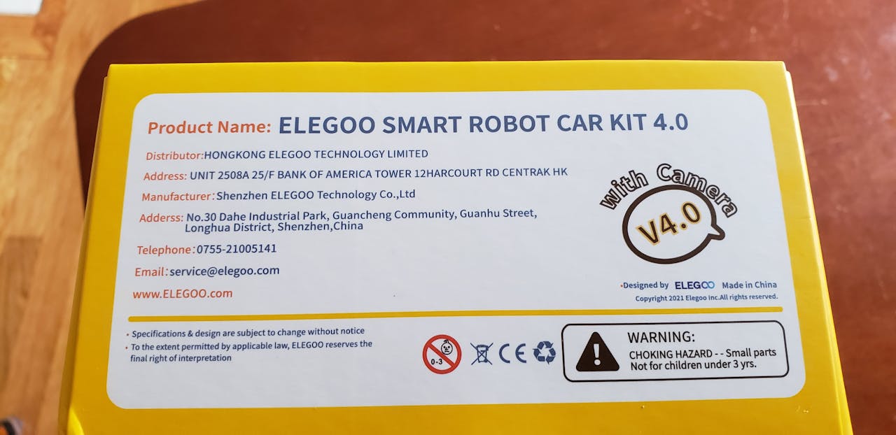ELEGOO Robot Smart Car Kit V2.0 NEW STEM Computer Code Programming Fun for  Kids