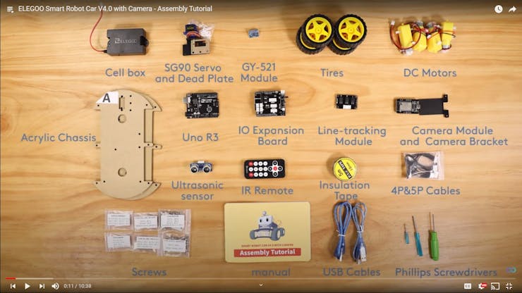 Smart Robot Car Kit V4.0 (With Camera)