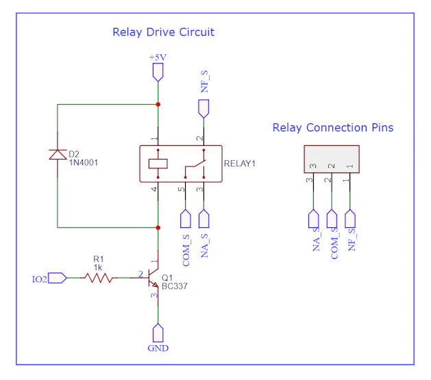 Figure 10 - Circuit to control the relay.