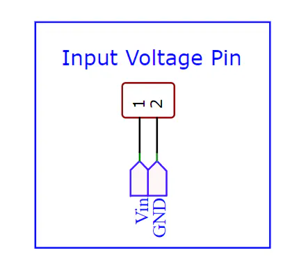 Figure 4 - Pin header to offer Vin voltade for protoboard circuit.