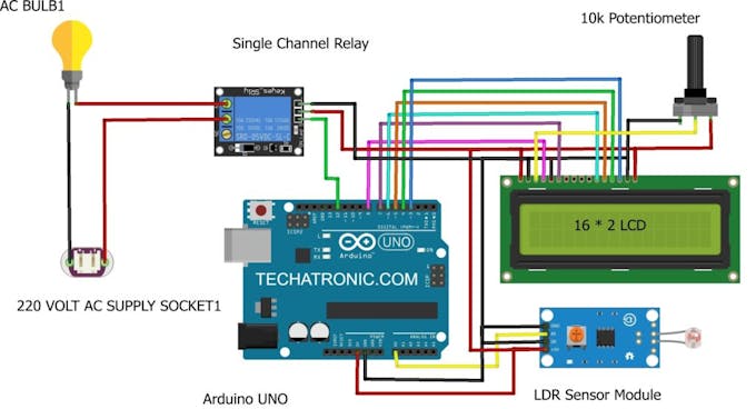 Automatic Street Light Control System With Arduino Arduino Project Hub