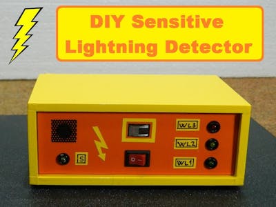 Sensitive Arduino Lightning Detector with Homemade Sensor