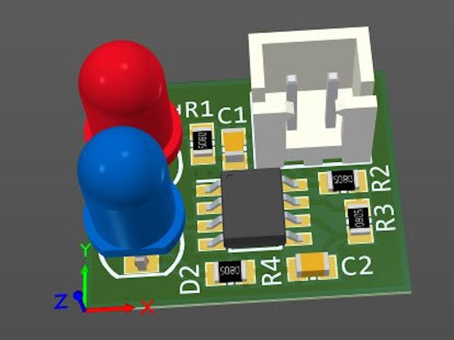 555 Dual LED Flasher [Easy SMD Board Design]