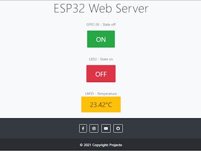 ESP32 Web Server with Bootstrap