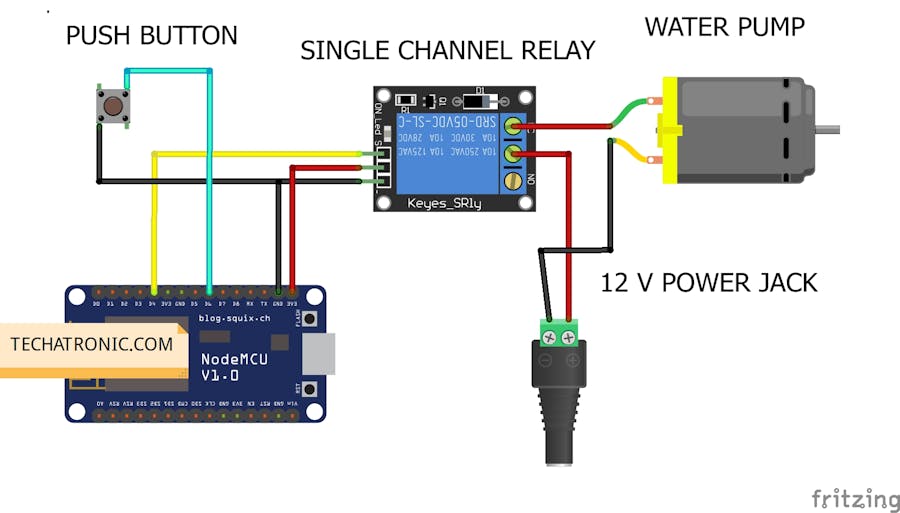 Blynk IoT Smart farming using water pump