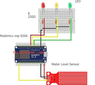 Water Level Indicator Using NodeMCU