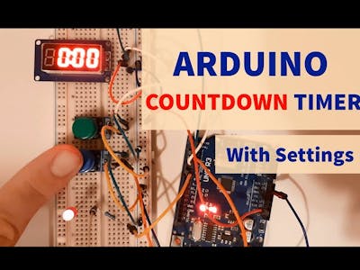 Arduino Countdown Timer With Settings