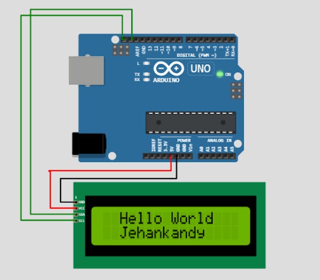 Arduino 16x2 Display I2C - Hello World -