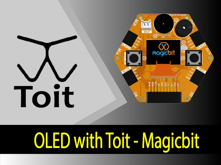 OLED with Toit - Magicbit