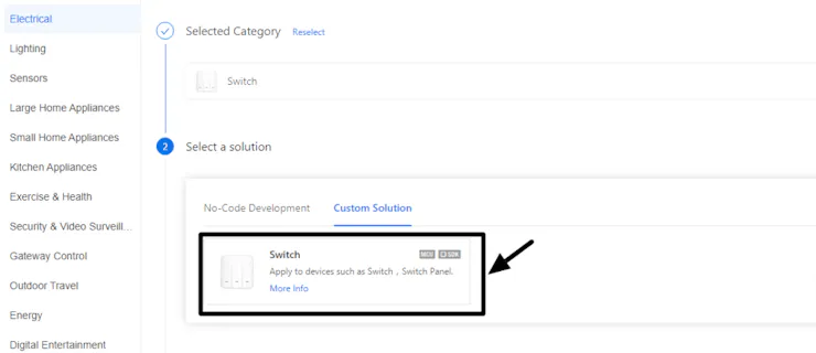 Creating product on Tuya Platform