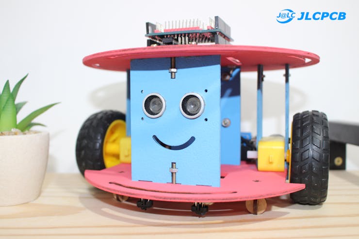 Figure 3b - Mobile Robot Chassis with electronic elements.