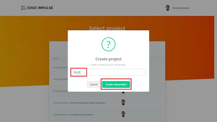 Give name to your project