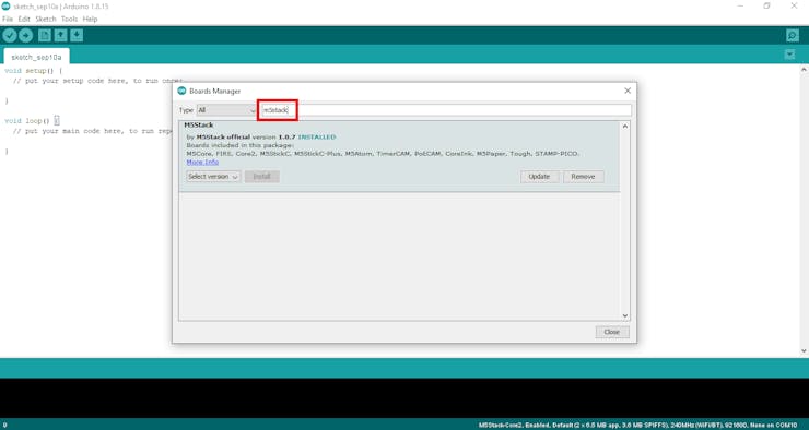 Install M5Stack Board
