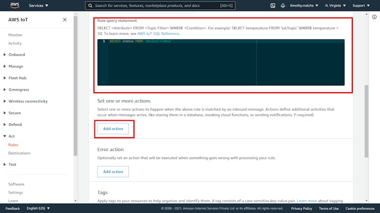 rule query statement
