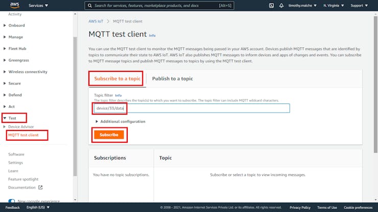 MQTT Subscribe