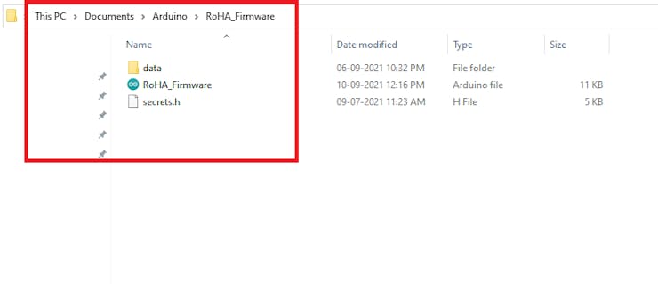 Firmware directory structure