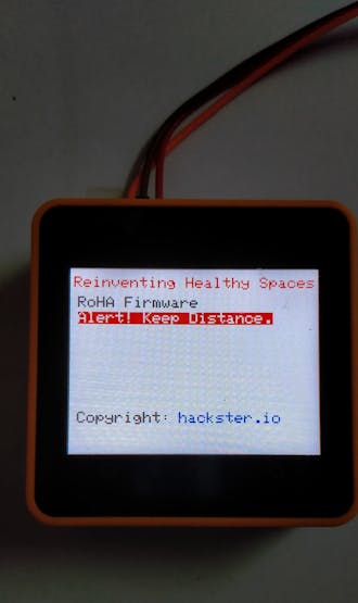 Main Screen (Alert - person detected)
